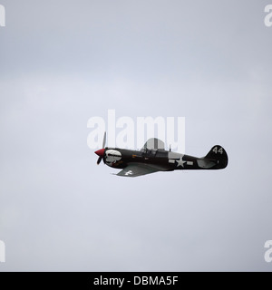 North American P-51D Mustang volant à la 2013 Sunderland International Airshow. Banque D'Images