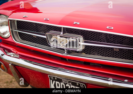 Ford Mustang à Silverstone Classic Banque D'Images