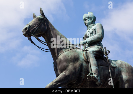 Statue équestre du Maréchal Mannerheim à Helsinki. Par le sculpteur Aimo Tukiaynen 1960 Banque D'Images