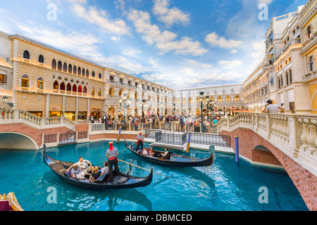 Grand Canal Shoppes au Venetian (hôtel et casino), Las Vegas Boulevard, Las Vegas, Nevada, USA Banque D'Images