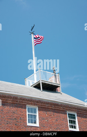 Le Massachusetts, Nantucket. Whaling Museum, situé dans le quartier historique de la famille Mitchell bâtiment de l'usine de bougie, ch. 1846. Banque D'Images