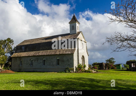 Église de mission catholique Saint-Joseph à Kaupo, Maui à Hawaï. Banque D'Images