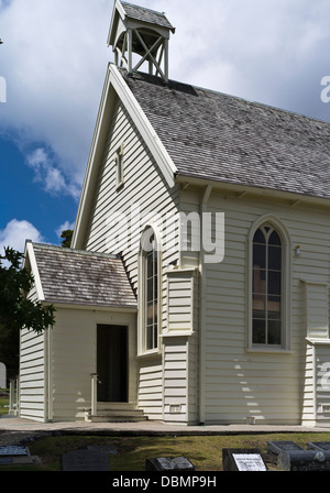 Dh de Russell BAY OF ISLANDS NOUVELLE ZÉLANDE Nouvelle-Zélande plus ancienne église Christ Church d'extérieur de bâtiment colonial en bois Banque D'Images