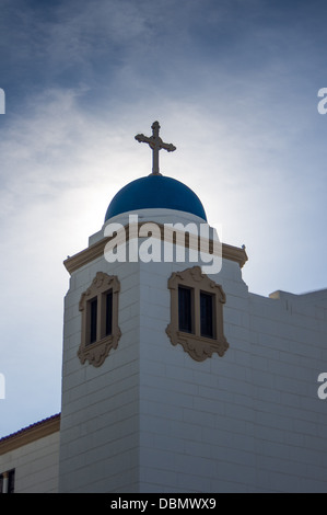 Saint Joseph Cathredral dans le centre-ville de San Diego Californie montrant le clocher Banque D'Images