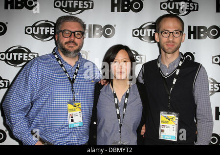 Alonso Duralde, Kim Yutani, Bryan Stamp 2011 Outfest Film Festival de 'Drop Dead Diva' tenue à la Directors Guild of America Los Angeles, Californie - 17.07.11 Banque D'Images