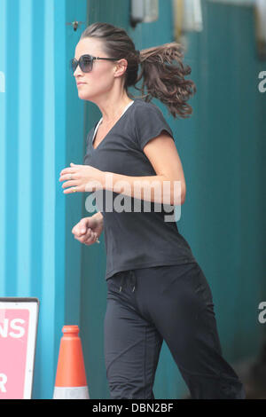 Pippa Middleton sur son matin couru Londres, Angleterre - 20.07.11 Banque D'Images