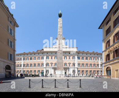 Obélisque de Montecitorio à Rome, Italie Banque D'Images