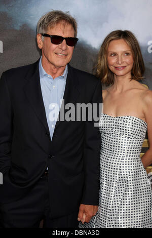 Harrison Ford et Calista Flockhart 'Cowboys and Aliens' en première mondiale au théâtre municipal de San Diego, Californie - 23.07.11 Banque D'Images