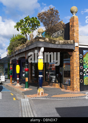 Dh KAWAKAWA Nouvelle-zélande ville Arty décor Création de boutique colorée Banque D'Images