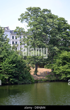 Orstedsparken, Copenhague, Danemark. Banque D'Images