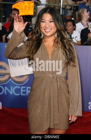 Jenna Ushkowitz La première mondiale de 'Glee : The 3D Concert Movie' qui a eu lieu au Regency Village Theatre - Arrivées Los Angeles, Californie - 06.08.11 Banque D'Images