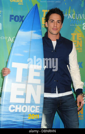 Michael Trevino 2011 Teen Choice Awards qui a eu lieu au Gibson Amphitheatre - Salle de presse Universal City, Californie - 07.08.11 Banque D'Images