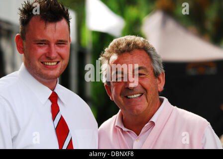 Tony Jacklin Deuxième jour de l'Homefoods Championnats britanniques par 3 tenue à Nailcote Hall, Balsall Common, Warwickshire, Angleterre - 10.08.11 Banque D'Images