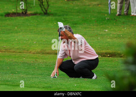 Tony Jacklin Deuxième jour de l'Homefoods Championnats britanniques par 3 tenue à Nailcote Hall, Balsall Common, Warwickshire, Angleterre - 10.08.11 Banque D'Images