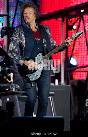 Richie Sambora Bon Jovi performing live au Parque de Bela Vista Lisbonne, Portugal - 31.07.11 Banque D'Images