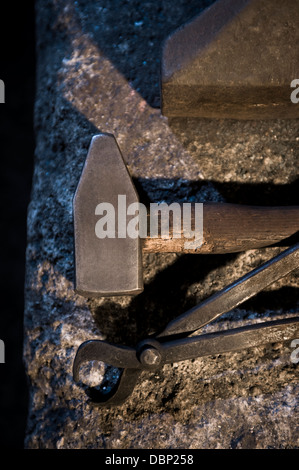 Outils de forgeron, Landshut, Bavière, Allemagne Banque D'Images