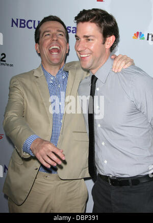 Ed Helms et John Krasinski NBC Press Tour a tenu au bazar à l'hôtel SLS à Los Angeles, Californie - 01.08.11 Banque D'Images