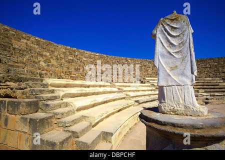 Théâtre romain, salamis, Chypre du Nord, Chypre, Europe Banque D'Images