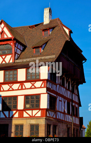 Albrecht Durer's House, Nuremberg, Bavière, Allemagne, Europe Banque D'Images