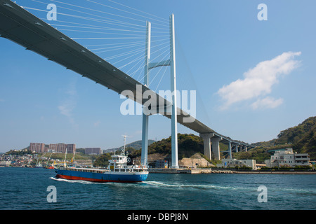 Pont Megami, Nagasaki, Kyushu, au Japon, en Asie Banque D'Images