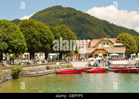 St Gilgen, autriche au bord du lac. Banque D'Images