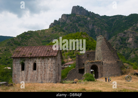 Entrée au monastère Akhtala, Canyon Débède, Lori Province, l'Arménie Banque D'Images