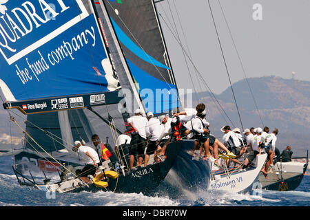 Mallorca, Espagne. 09Th Aug 2013. Gaastra TP52 Flet en action au cours de la 32e Copa del Rey Mapfre Palma de Majorque Jour 5. Real Club Nautico Palma : Action Crédit Plus Sport/Alamy Live News Banque D'Images