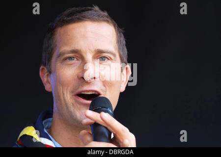 Washaway, UK. 3 Août, 2013. Bear Grylls Chef Scout Jamboree aborde le crédit public : Jeremy Northcott/Alamy Live News Banque D'Images