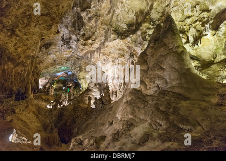 La grande salle de la grotte de Carlsbad Caverns National Park, New Mexico, USA Banque D'Images