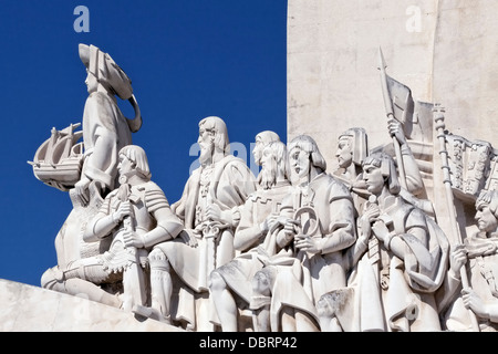 Padrão dos Descobrimentos, un monument en l'honneur de l'âge de la découverte au cours du xve et xvie siècles, Lisbonne. Banque D'Images