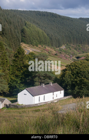 Capel Soar Mynydd y non-conformiste à distance chapelle en montagne isolée location Mid Wales Royaume-uni Ceredigion Banque D'Images