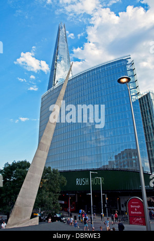 Vue sur le Shard, le plus haut édifice de l'Union européenne et la Place, London Bridge Trimestre Banque D'Images