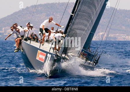 Mallorca, Espagne. 06Th Aug 2013. Au cours de la 32e marche de la Copa del Rey Mapfre Palma de Majorque Jour 6. Real Club Nautico Palma : Action Crédit Plus Sport/Alamy Live News Banque D'Images