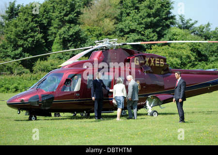 L'hélicoptère de la famille royale aussi connu comme le vol en hélicoptère (Queen's) TQHF XXEA-G Sikorsky Banque D'Images