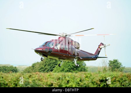L'hélicoptère de la famille royale aussi connu comme le vol en hélicoptère (Queen's) TQHF XXEA-G Sikorsky Banque D'Images