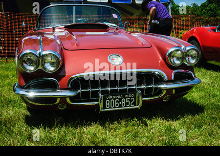 1960 Corvette, Antique car show, Sully Historic Site, Chantilly, Virginia Banque D'Images