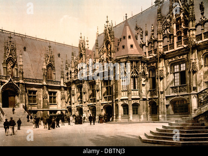 Palais de Justice, Rouen, France, vers 1900 Banque D'Images