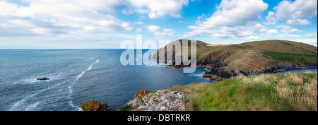 Kellan Head à Port Quin sur la côte nord des Cornouailles Banque D'Images