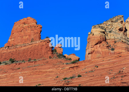 Les formations de roches rouges de Sedona, Arizona, États-Unis d'Amérique, Amérique du Nord Banque D'Images