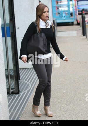 Tasmin Lucia Khan à l'ITV studios London, England - 24.08.11 Banque D'Images