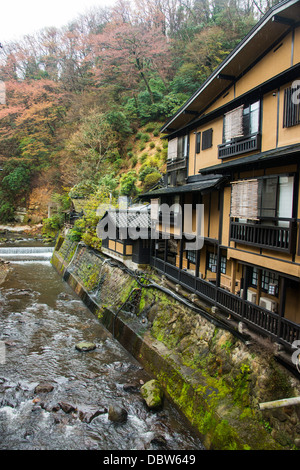 Kurokawa onsen, spa public, Kyushu, au Japon, en Asie Banque D'Images