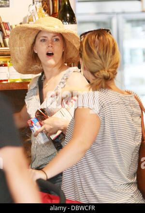 Amy Adams et son fiancé Darren Le Gallo passent la journée ensemble shopping à Hollywood Hollywood, Californie - 31.08.11 Banque D'Images