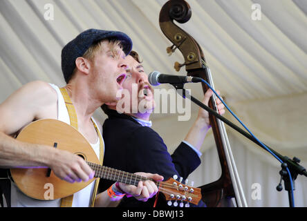 Skinny Lister Moseley Folk Festival à Moseley - Jour 3 Birmingham, Angleterre - 04.09.11 Banque D'Images