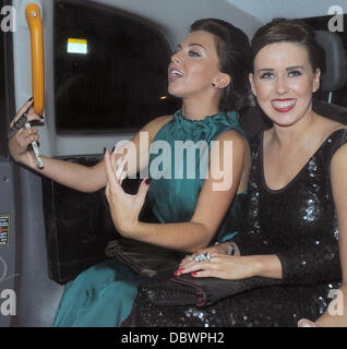 Louisa Lytton laissant aura de nuit avec des amis. Londres, Angleterre - 08.09.11