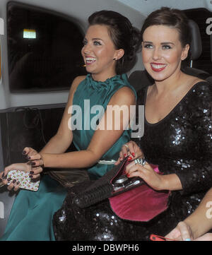 Louisa Lytton laissant aura de nuit avec des amis. Londres, Angleterre - 08.09.11