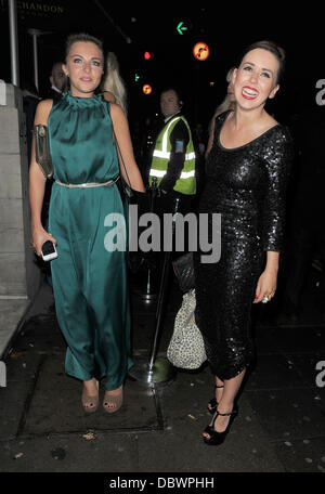 Louisa Lytton laissant aura de nuit avec des amis. Londres, Angleterre - 08.09.11