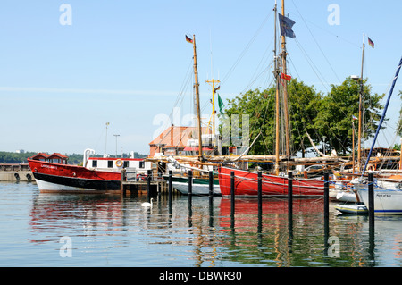 Hafen von Laboe, Schleswig-Holstein, Deutschland, Europa. | Port de Laboe, Schleswig-Holstein, Allemagne, Europe. Banque D'Images