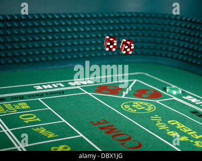 Jeu casino craps Banque D'Images