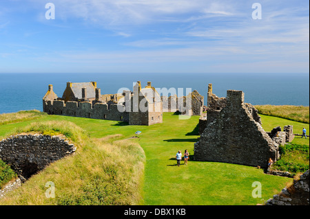 Ruines du Château de Dunnottar Stonehaven, près de l'Aberdeenshire, Ecosse Banque D'Images