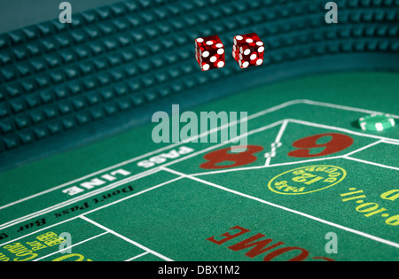 Jeu casino craps Banque D'Images